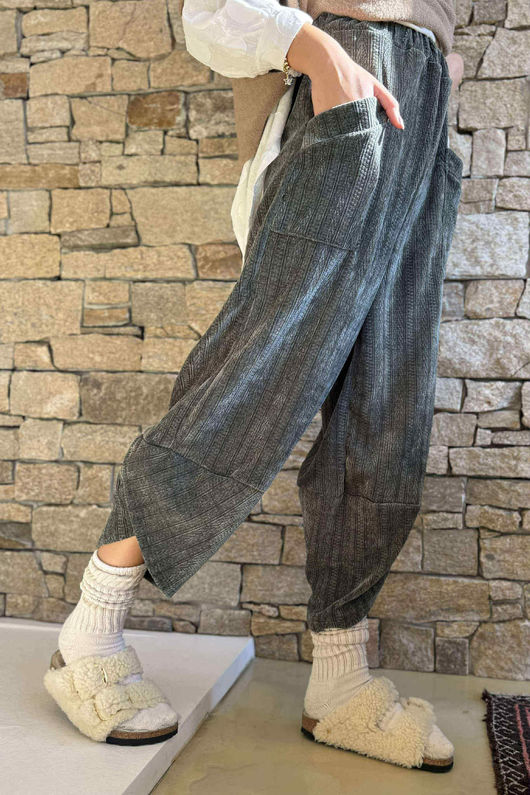 Nuk Stretch Velour Shelby Pant Khaki